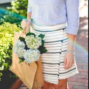 Loft Fringe Wrap Skirt